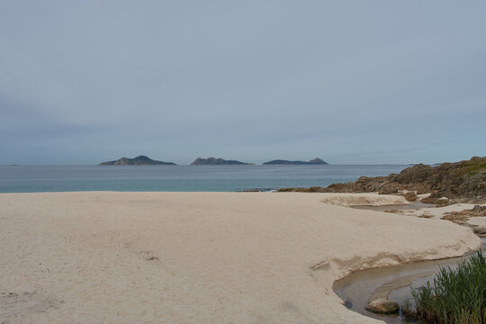 Walking through Cabo Estay you can see the small archipelago that protects the R&iacute;a de Vigo called Cies Islands where the beach is considered the best in the world.
