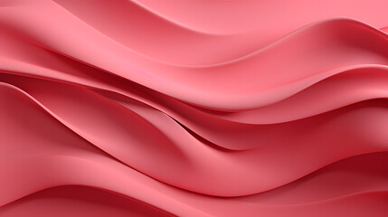 Obraz premium A seamless abstract pink texture background featuring elegant swirling curves in a wave pattern, set against a bright pink fabric material background.