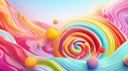 set of sweet candy abstract backgrounds