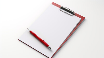 Naklejka premium pin note, a checklist, electric white background, minimalist created with Generative Ai