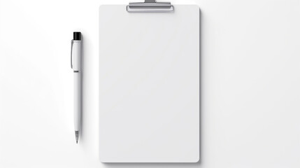 pin note, a checklist, electric white background, minimalist created with Generative Ai
