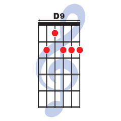 D9  guitar chord icon