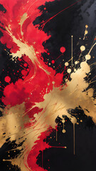 abstract watercolor background with splashes