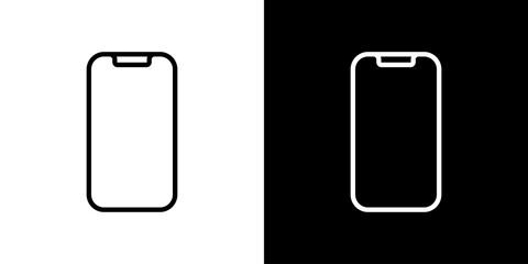 シンプルなスマートフォンアイコン