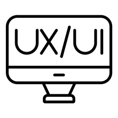 Ui Ux Design icon vector image. Can be used for Design.