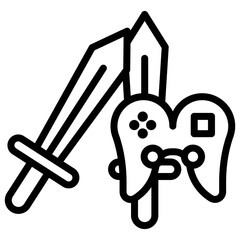 Adventure Game icon vector image. Can be used for Game Design.