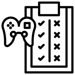 Game Rules icon vector image. Can be used for Game Design.
