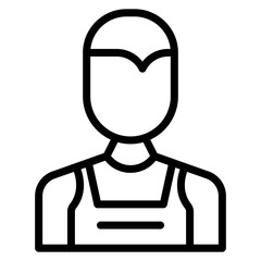 Janitor icon vector image. Can be used for Cleaning.