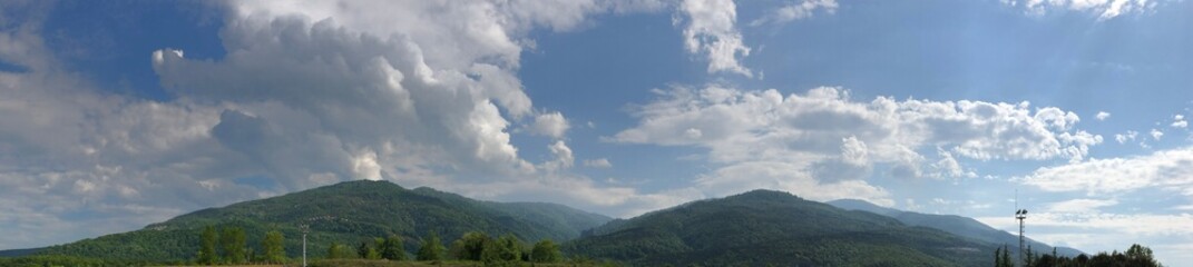 panorama of the mountains