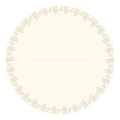 flower paper border background