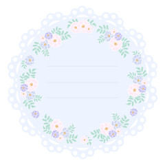 flower paper border background