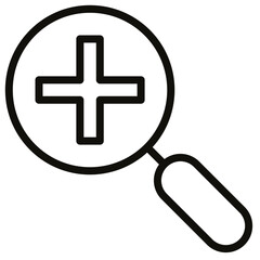 Fototapeta premium Zoom icon vector image. Can be used for New Media.