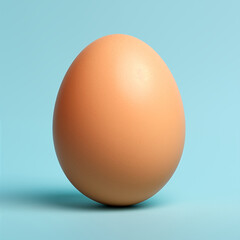 egg on blue background