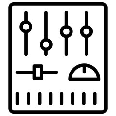 Control Panel icon vector image. Can be used for Industry.