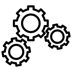 Machine icon vector image. Can be used for Industry.