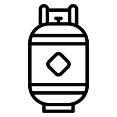 Gas Bottle icon vector image. Can be used for Science.