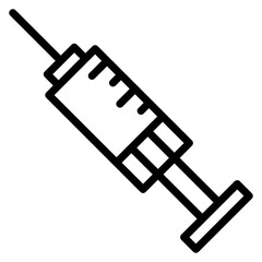 Syringe icon vector image. Can be used for Science.
