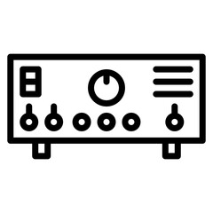Amplifier icon vector image. Can be used for Instrument.