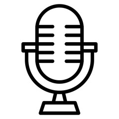 Microphone icon vector image. Can be used for Instrument.