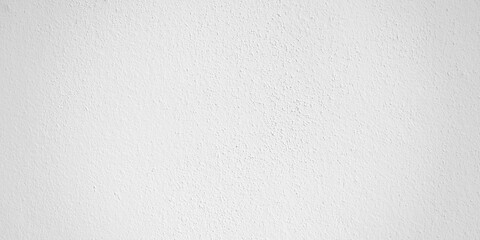 White cement or concrete wall texture for background, Empty space. Wide image. 