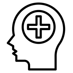 Clinical Psychology icon vector image. Can be used for Psychology.