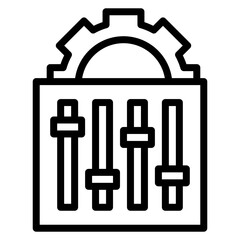 Control icon vector image. Can be used for Psychology.