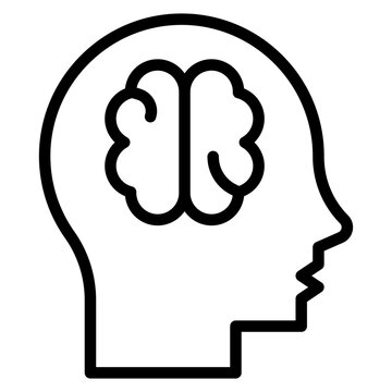 Neuropsychology icon vector image. Can be used for Psychology.