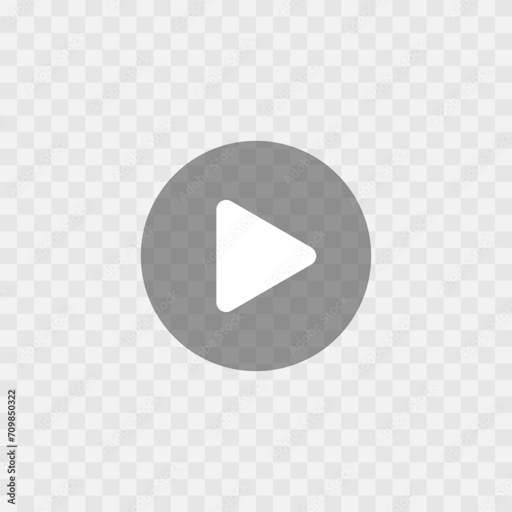Wall mural video audio player play button vector illustration.play button icon. play button.