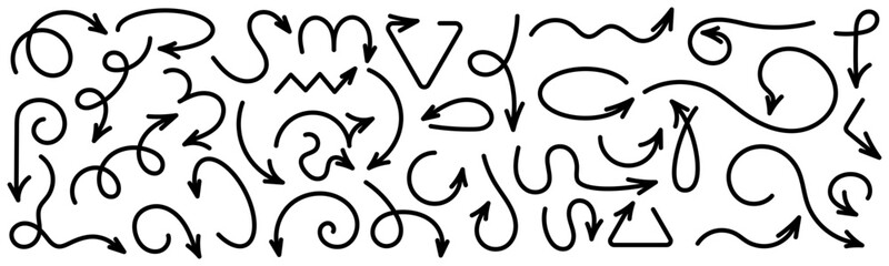 Arrow vector icons. Arrow pointers collection. direction pointers set.