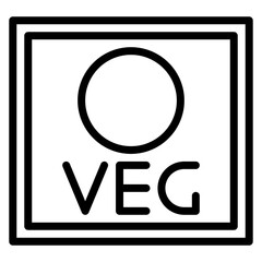 Vegetarian Mark icon vector image. Can be used for Nutrition.