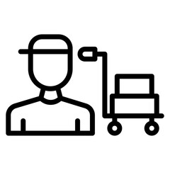 Supplier icon vector image. Can be used for Supply Chain.