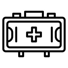 First Aid Kit icon vector image. Can be used for Shooting.