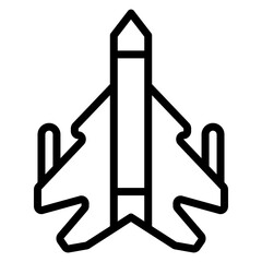 Jet icon vector image. Can be used for Shooting.