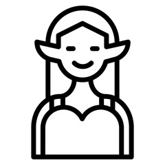 Elf icon vector image. Can be used for Fairytale.