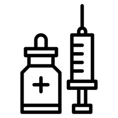 Vaccine icon vector image. Can be used for Veterinary.