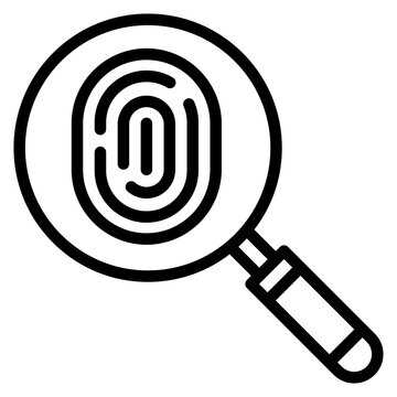 Dactyloscopic Data icon vector image. Can be used for Compliance And Regulation.
