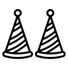 Party Hat icon vector image. Can be used for Water Park.