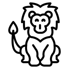 Lion Circus icon vector image. Can be used for Water Park.