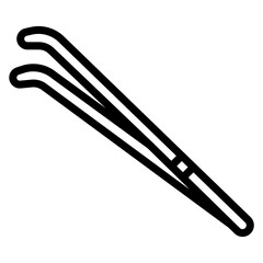 Tweezers icon vector image. Can be used for Dermatology.