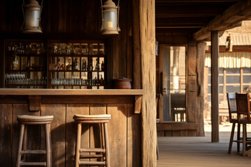 Old western saloon
