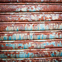 Vintage rusty shutter door, grunge background