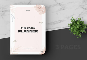Pink Soft Daily Planner