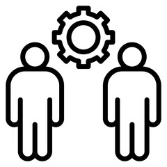 Collective Strength icon vector image. Can be used for Teamwork.