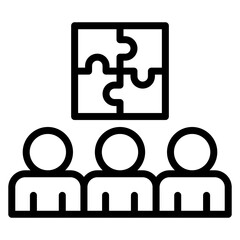 Team Building icon vector image. Can be used for Teamwork.