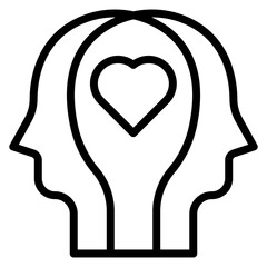 Empathy icon vector image. Can be used for Core Values.