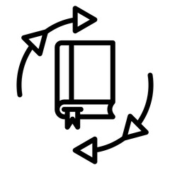 Continuous Learning icon vector image. Can be used for Personal Growth.