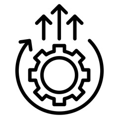 Output Rate icon vector image. Can be used for Mass Production.