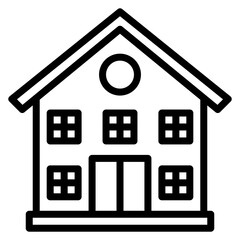 Community Center icon vector image. Can be used for Public Utilities.