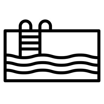 Community Pool icon vector image. Can be used for Public Utilities.