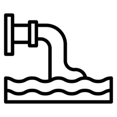 Sewage System icon vector image. Can be used for Public Utilities. - obrazy, fototapety, plakaty